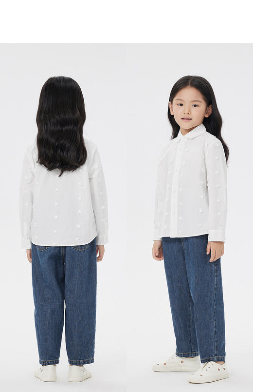 jnby  23年春款  立体绣花长袖衬衣 1N3214060 商品图7