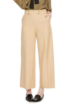 LNNNS 米黄色高腰阔腿裤 6090