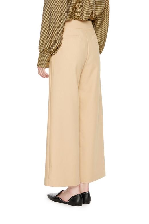 LNNNS 米黄色高腰阔腿裤 6090 商品图2