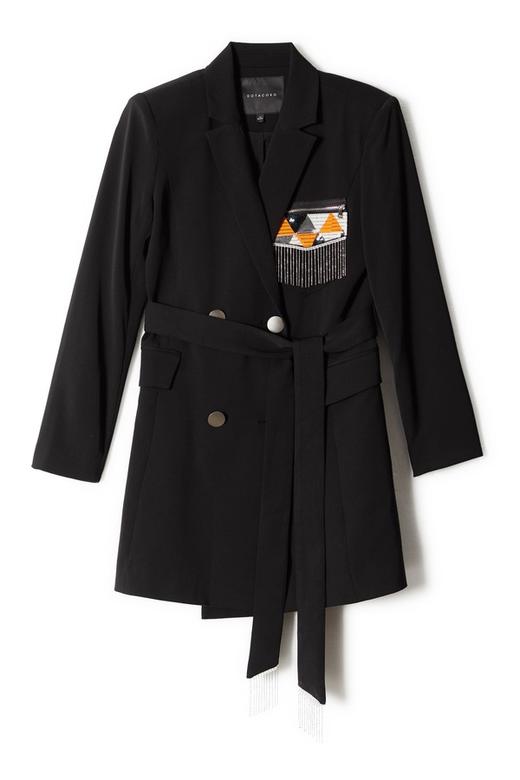 DOTACOKO 刺绣流苏束腰西装外套 7718 商品图4