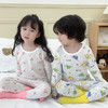 【59元买一套送一套】2024春季儿童睡衣艾草精华无骨套装纯棉空调服男女中小童A类长袖春夏季薄款家居服 商品缩略图1