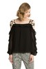BCBGeneration 黑色露肩雪纺衫 626 商品缩略图0