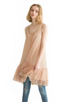 MAX STUDIO 丝质印花无袖连衣裙 658