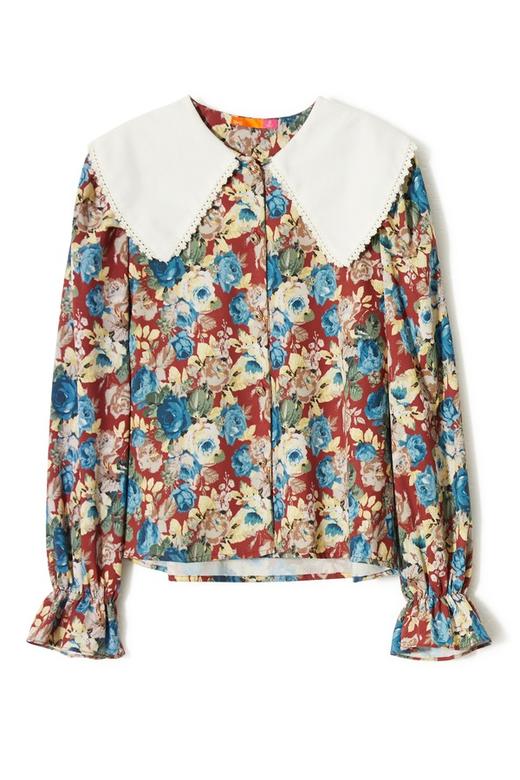 AVA 夸张衣领印花上衣 5982 商品图4