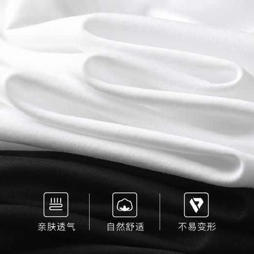 重磅纯棉短袖T恤，男女同款，宽松圆领【G】 商品图1