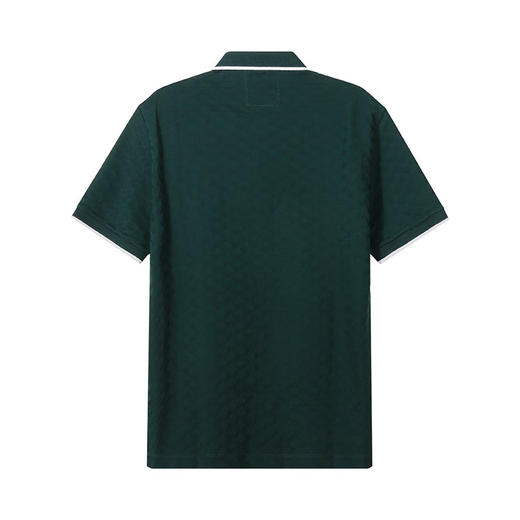 EMPORIO ARMANI 阿玛尼 男士棉质老鹰徽标印花短袖POLO衫 墨绿色 8N1FP0 1JHWZ 0590 商品图1