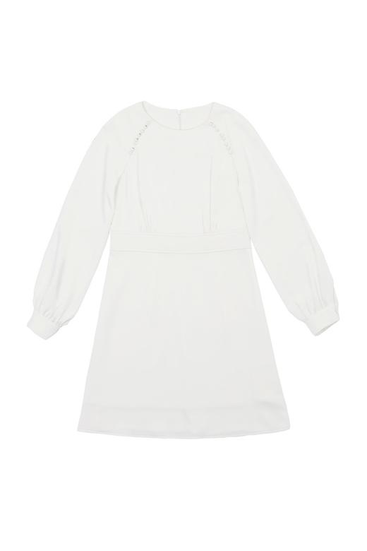 OCTAVIA 圆扣装饰白色连衣裙 6127 商品图4