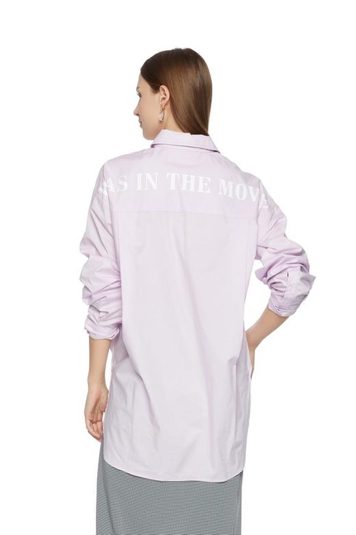 SUMMER & SAGE 紫色不规则纯棉衬衫 6225 商品图2