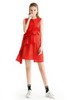 WEN&VI 不规则花边红色连衣裙 1042 商品缩略图0
