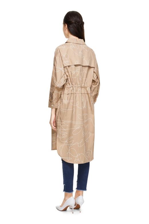 J.A 抽象印花抽绳收腰外套 8650 商品图2