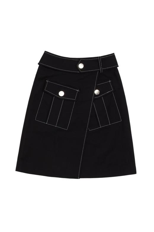 AVA 机车线饰高腰信封裙 6140 商品图4