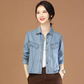 牛仔外套小个子百搭显瘦夹克上衣GYM-D0716