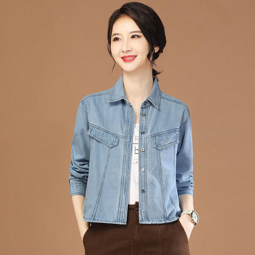 牛仔外套小个子百搭显瘦夹克上衣GYM-D0716 商品图0