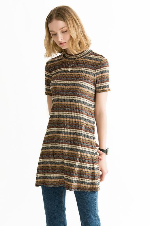 BCBGeneration 异域风情条纹连衣裙 647 商品图0