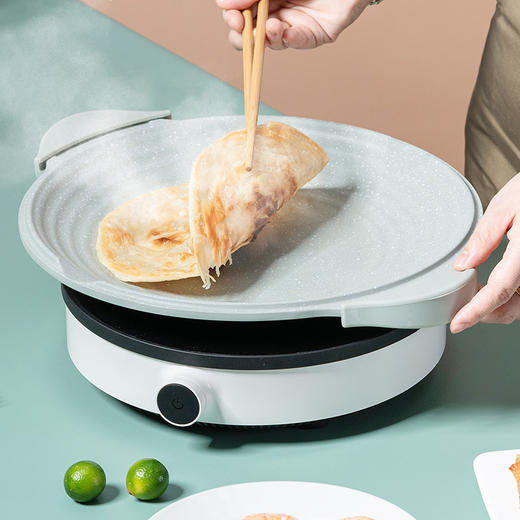 Debo德铂内马尔多功能磁通复底烤盘多功能烧烤煎肉烙饼专用盘32cm 商品图2