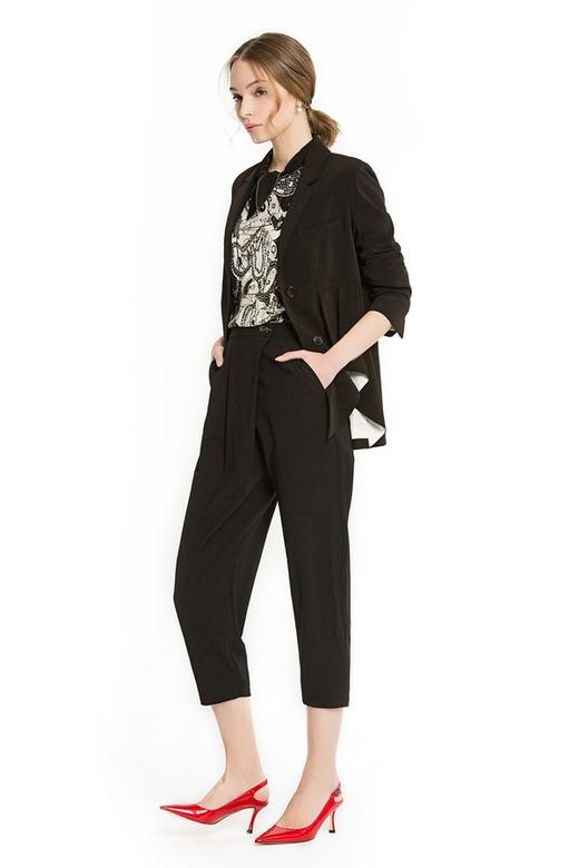 SUMMER & SAGE 黑色九分西装裤 1432 商品图2