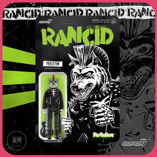 现货 Super7 Rancid Skeletim 狼头版 系列3 挂卡 商品图0