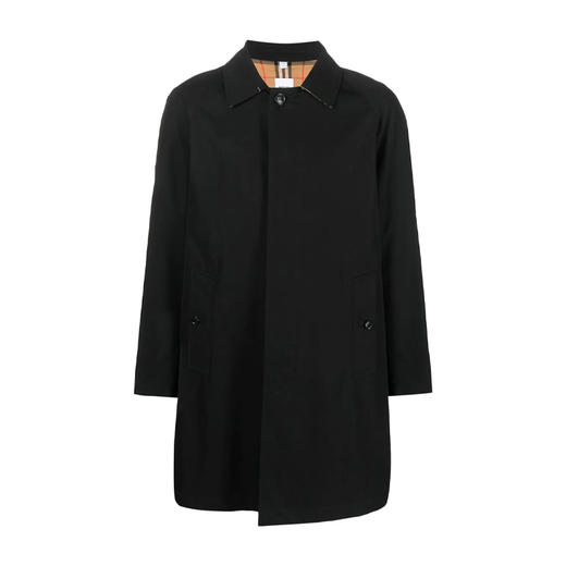 BURBERRY 巴宝莉 男士修身卡姆登版型中长款风衣 黑色 8065462 A1189 商品图0