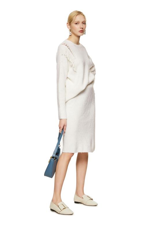 J.A 镂空流苏亮片针织套装 8209 商品图1