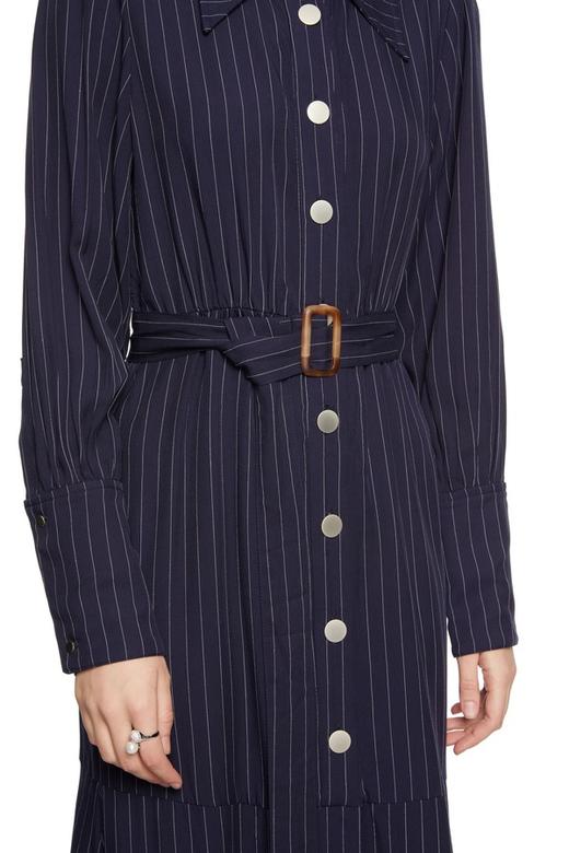 SUMMER & SAGE 条纹束腰长款连衣裙 6223 商品图3