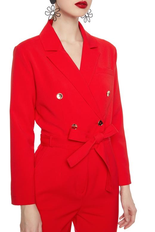 OCTAVIA 红色西装式连体裤 6292 商品图3