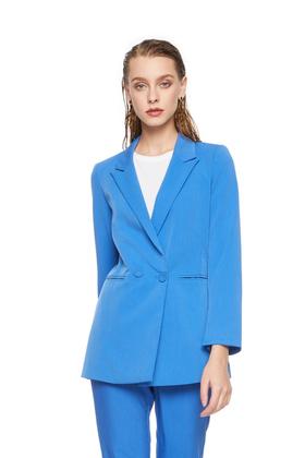 NOIR 简约皇室蓝西装外套 6142