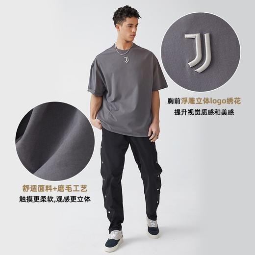 尤文图斯薄短袖T恤半袖刺绣高街水洗无性别圆领明星同款 商品图2