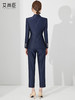高端藏青色职业套装女春季新款时尚公务员西装外套商务气质正装 商品缩略图4
