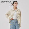 oldcolour2023春季新款米色休闲百搭宽松短款牛仔外套女O11040150 商品缩略图3