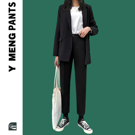 【显瘦！显高！显气质！】百搭西装九分哈伦裤，适合各种腿型，抗皱垂感面料，不褪色，不起球，舒适透气，视觉显瘦，韩范十足！ 商品图5