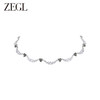 ZEGL设计师黑公主系列爱心波纹项链女生轻奢小众高级设计感锁骨链 商品缩略图0