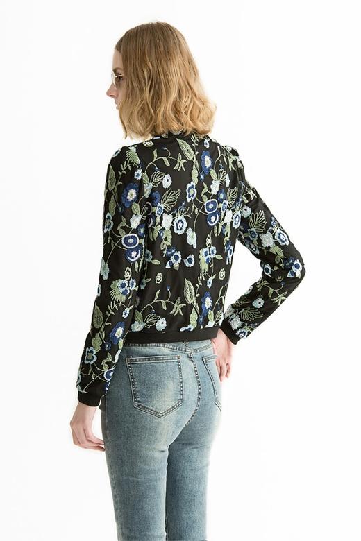 BCBGeneration 撞色印花网纱棒球外套 614 商品图1