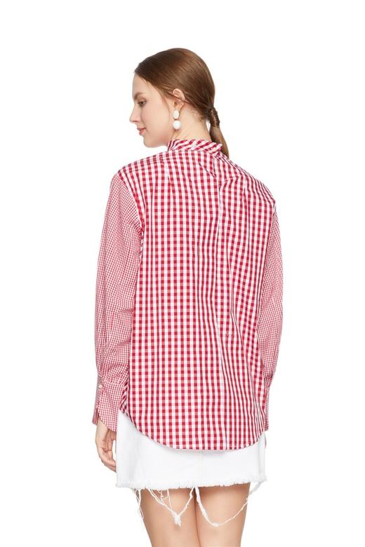 SUMMER & SAGE 格纹挂脖飘带上衣 6212 商品图2