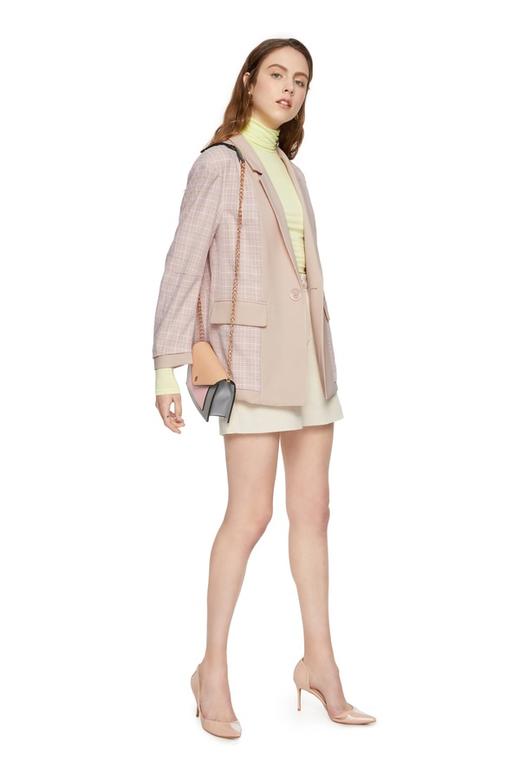 LNNNS 格纹拼接西装外套 6406 商品图1