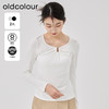oldcolour2023春新款白色设计感百搭修身打底长袖T恤女O12023278 商品缩略图0