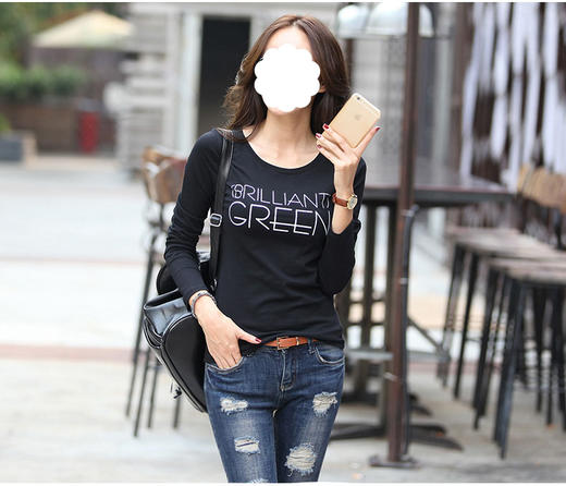 裁缝学苑AW68女修身打底衫T恤1:1实物服装纸样剪裁图纸牛皮纸样 商品图13