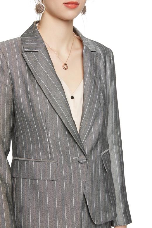 LNNNS 灰色条纹西装外套 6084 商品图3