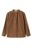 SUMMER & SAGE 茶色木耳边立领衬衣 8590 商品缩略图4