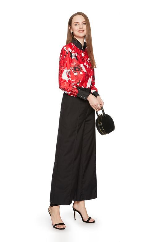 LNNNS 印花拼色立领衬衣 6111 商品图1