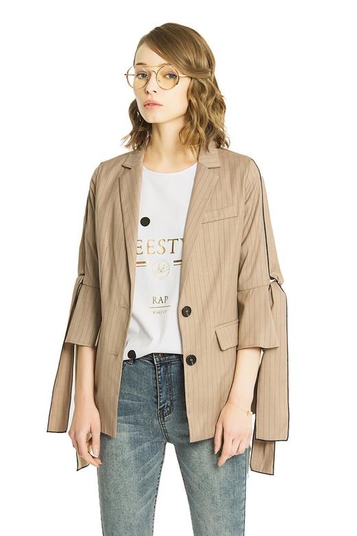 CENCH EDITION 驼色飘带西装外套 1070 商品图0