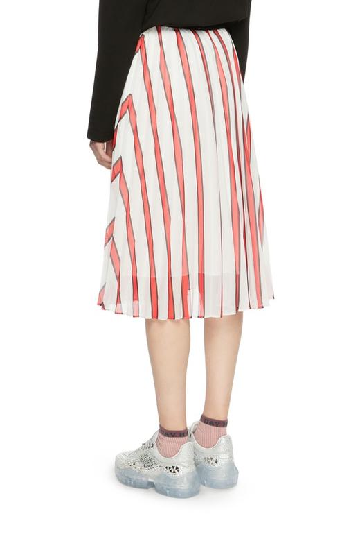 SUMMER & SAGE 条纹饰双层半身裙 6255 商品图2