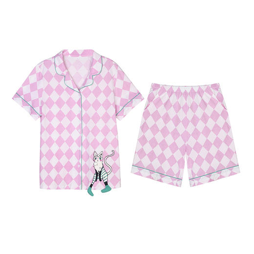 都市丽人凉感无尘棉薄短袖家居服睡衣LH31A9 商品图3