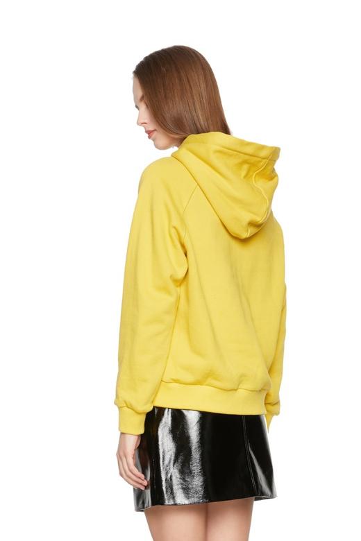 EVA OUXIU伊华欧秀 动物图案黄色连帽卫衣 6079 商品图2