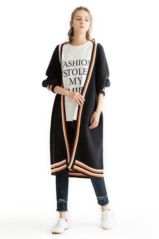 CODES COMBINE 藏青色宽松针织外套 1069 商品图3