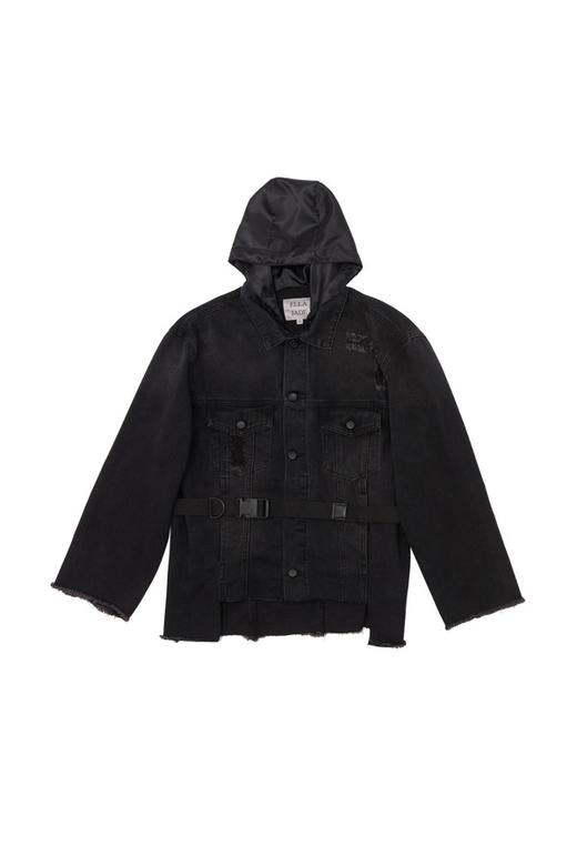 ELLA JADE 不规则连帽束腰外套 6235 商品图4