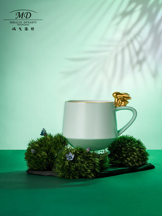 【玛戈隆特厅】B7F 丨玉兔呈祥马克杯高颜值大容量陶瓷早餐杯家用牛奶燕麦杯 商品图1