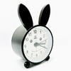明珠星石英闹钟黑色卡通兔子外形座钟PT517钟表1个 商品缩略图2