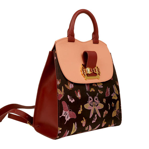 SAINTJOY/上久楷 宋锦女式背包 ·福蝶  BWS18A0501 商品图6