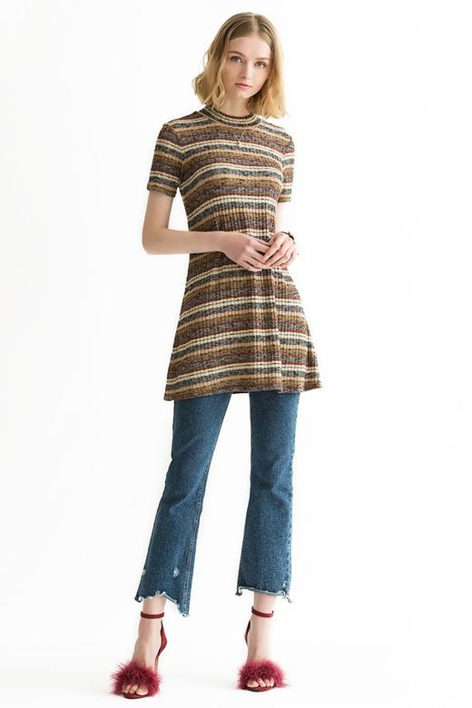 BCBGeneration 异域风情条纹连衣裙 647 商品图4