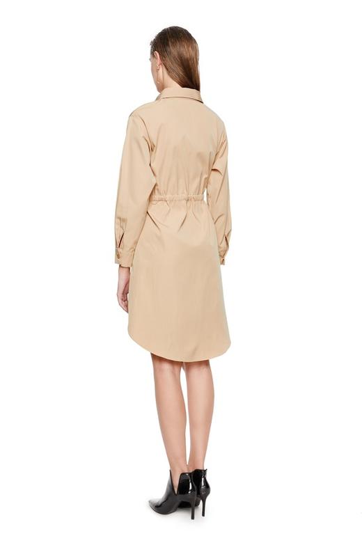 SUMMER & SAGE 杏色衬衫式收腰连衣裙 6051 商品图2